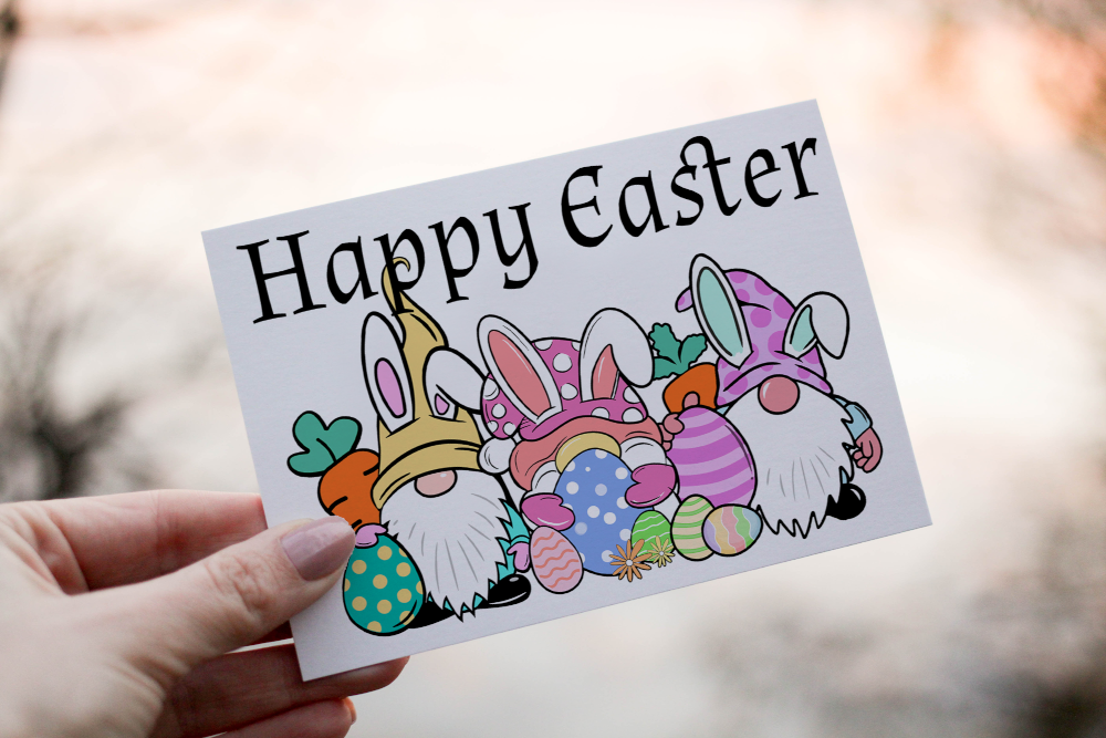 Gnome Easter Card, Custom Gnome Easter Card - Click Image to Close